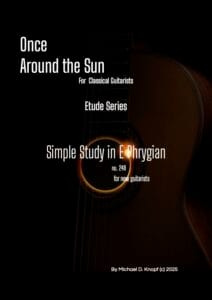 Simple Etude in E Phrygian - Score Cover