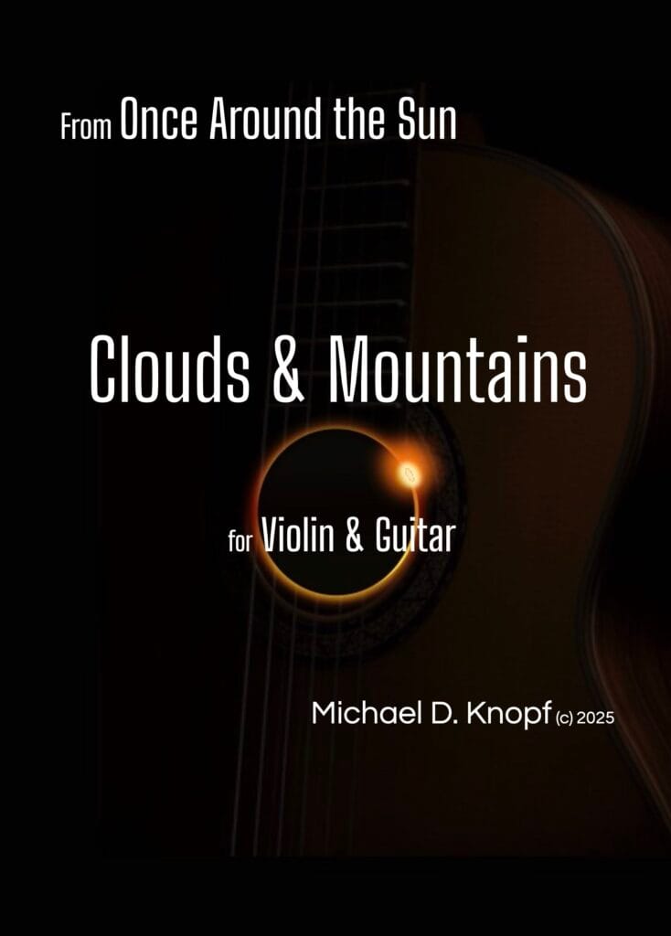 Clouds and Mountains – for Violin & Guitar (score only) - Score Cover