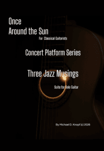 Three Jazz Musings – suite for solo guitar - Score Cover