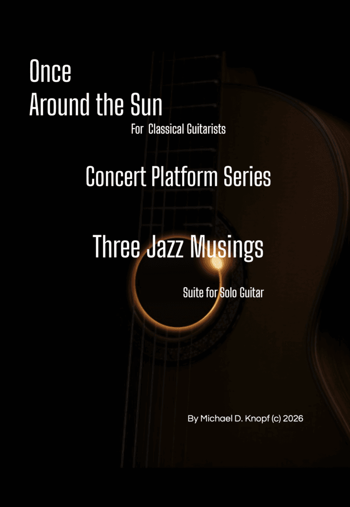 Three Jazz Musings – suite for solo guitar - Score Cover