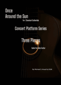 Three Pieces – suite for solo guitar - Score Cover