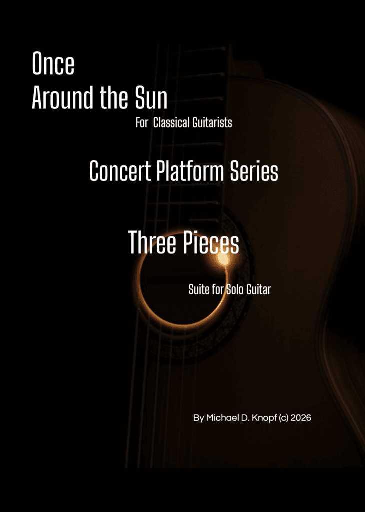 Three Pieces – suite for solo guitar - Score Cover